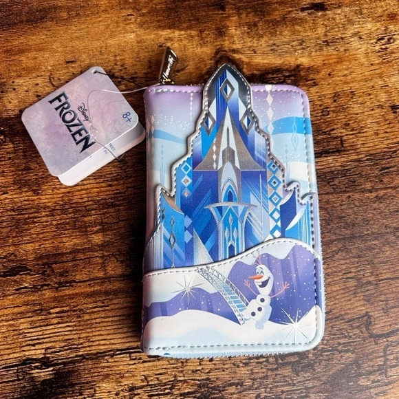 Disney Handbags - NWT Loungefly Disney Frozen Princess Castle Zip Around Wallet